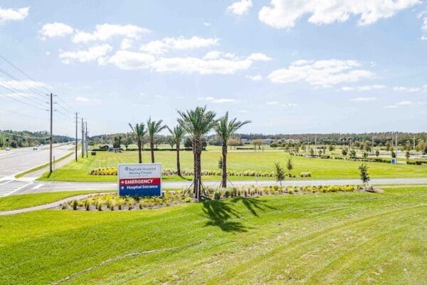 Commercial landscape installation at BayCare Hospital