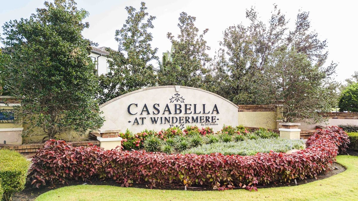 Aerial view of completed landscape construction